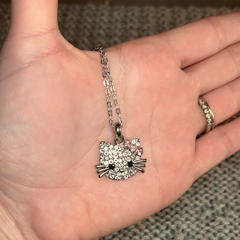 Hello Kitty Rhinestone Necklace - Picture 2 of 5